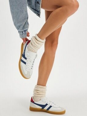 Gola White Leather and suede Sneaker
